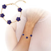 Lunaria™I Gold Clover Armband