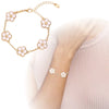 Lunaria™I Gold Clover Armband