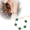 Lunaria™I Gold Clover Armband