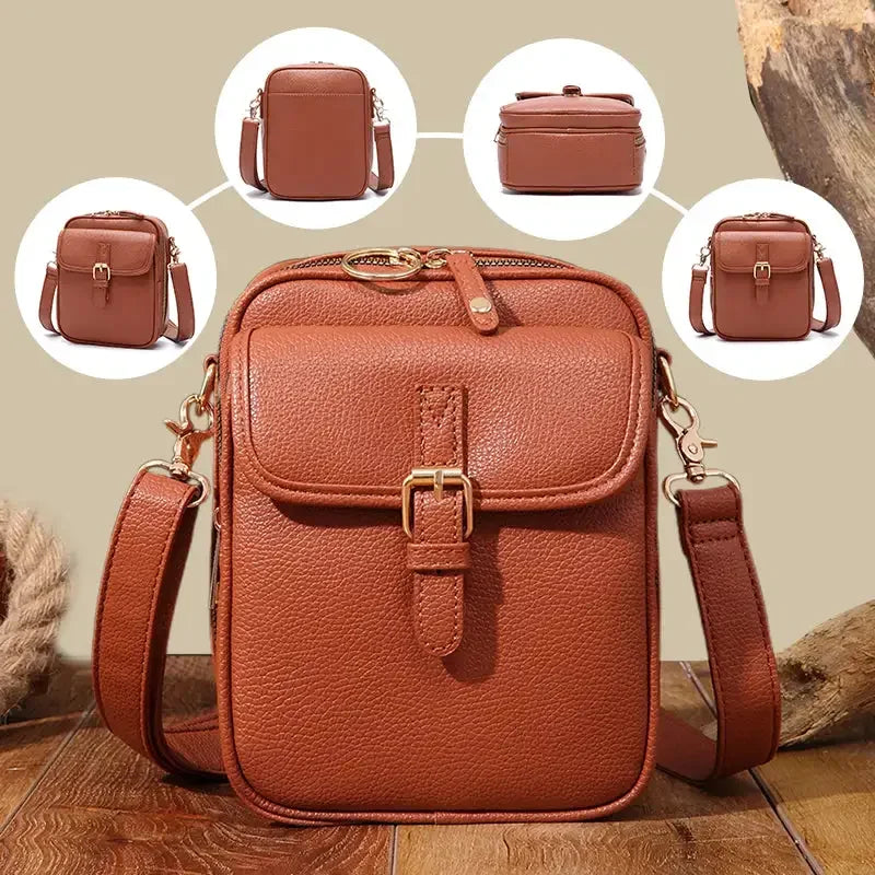 OliviaNona™I Crossbody Leather Bag