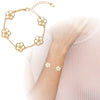 Lunaria™I Gold Clover Armband