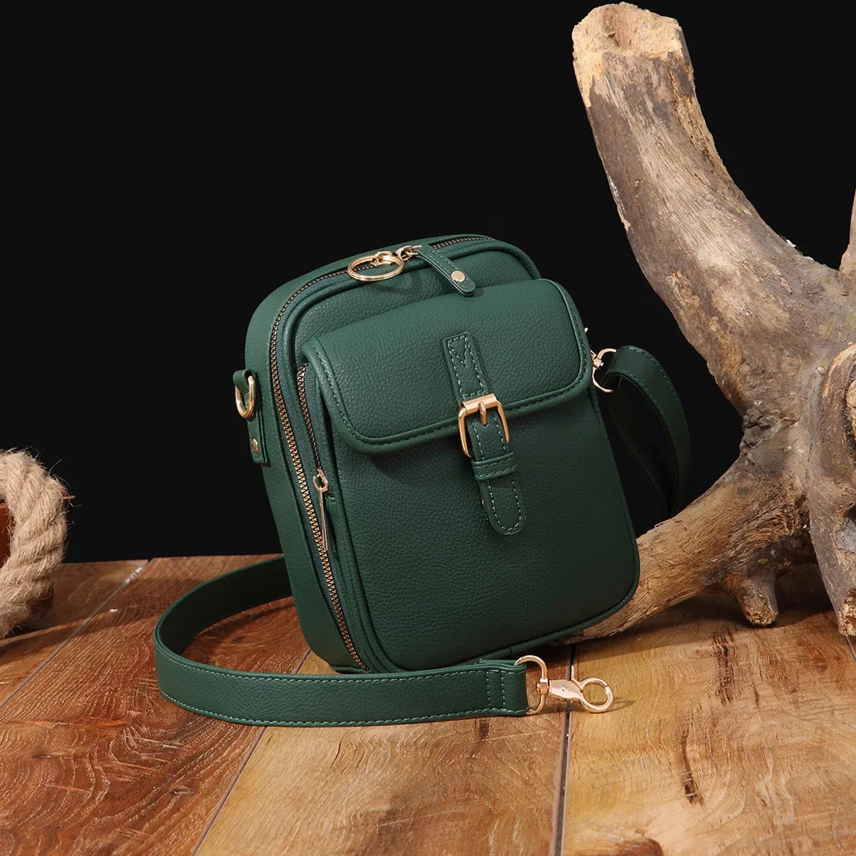 OliviaNona™I Crossbody Leather Bag