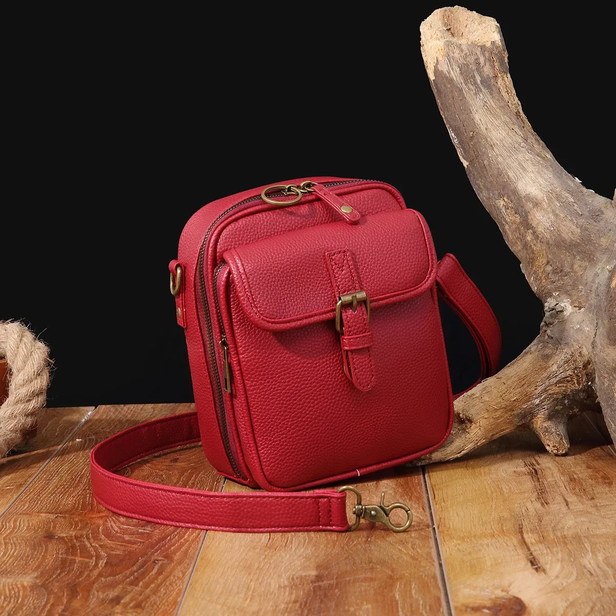 OliviaNona™I Crossbody Leather Bag