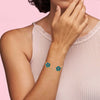 Lunaria™I Gold Clover Armband