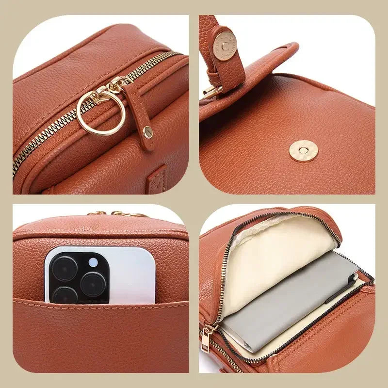 OliviaNona™I Crossbody Leather Bag