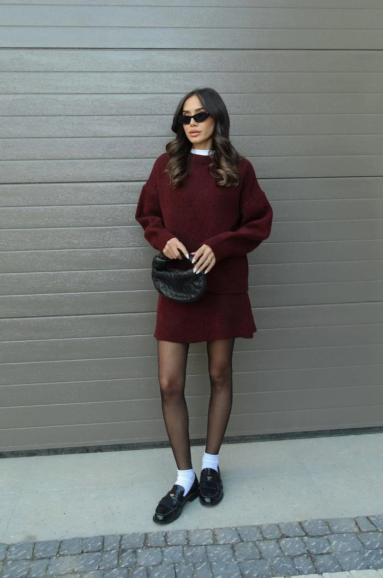 Elsie ™I  Gebreide Set (top + rok)